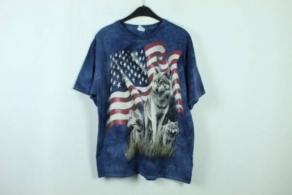Vintage Usa Wolves Tie-Dye T-Shirt, Tie Dye, Size Xl, 90S Clothing, Batik, T-Shirt | Kk/20/03/293