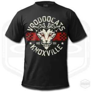 Voodoocats Racing Team Knoxville Herren T-Shirt Verschiedene Produktfarben | Rockabilly Fan Art Geschenkidee S-6xl Hergestellt in Usa