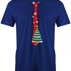 Weihnachten Krawatte Tannenbaum - Herren T-Shirt