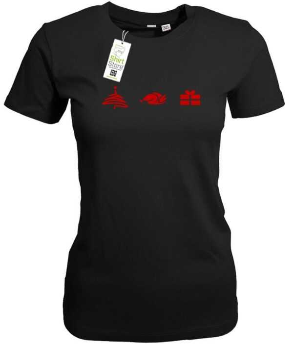 Weihnachts Evolution - Damen T-Shirt