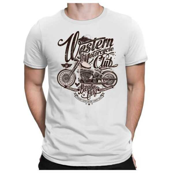 Western Club - Herren Fun T-Shirt Bedruckt Small Bis 4xl Papayana