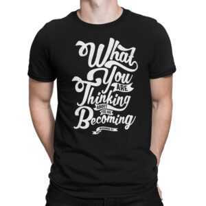 What You Are Thinking - Herren Fun T-Shirt Bedruckt Small Bis 4xl Papayana