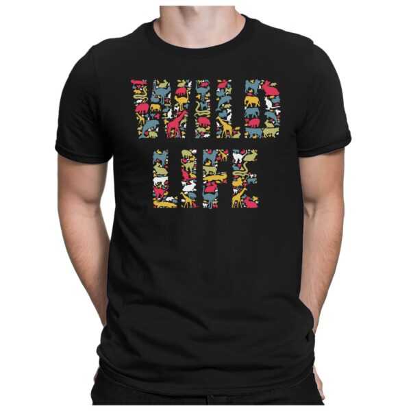 Wildlife - Herren Fun T-Shirt Bedruckt Small Bis 4xl Papayana