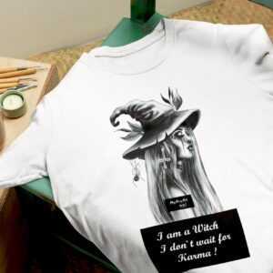 Witch Shirt Für Frauen, T-Shirt Mit Hexen Print, Halloween Hexe, Dark Art, Art