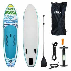 Wolketon SUP Board,Surfboard Aufblasbar Stand Up paddle 305cm, Rucksack - Paddling Board Grün und weiß