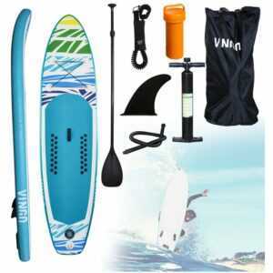 Wolketon SUP Board,Surfboard Aufblasbar Stand Up paddle 320cm, Rucksack - Paddling Board Grün und weiß