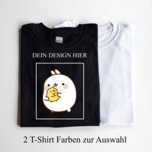 Wunschmotiv | Personalisiertes T-Shirt in Weiß Oder Schwarz| Unisex - Männer & Frauen 100% Baumwolle Foto Design Logo Geschenk