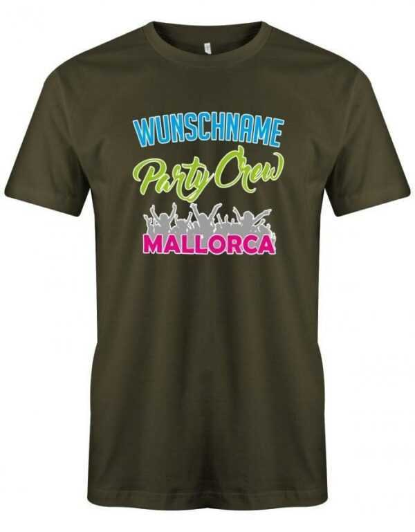 Wunschname Party Crew Mallorca - Herren T-Shirt