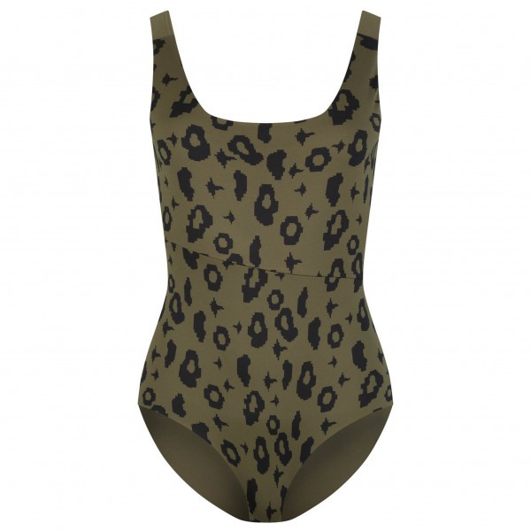 boochen - Women's Langeoog Swimsuit - Badeanzug Gr XS oliv/schwarz