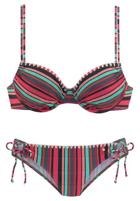 s.Oliver Bügel-Bikini mit sommerlichem Streifendesign