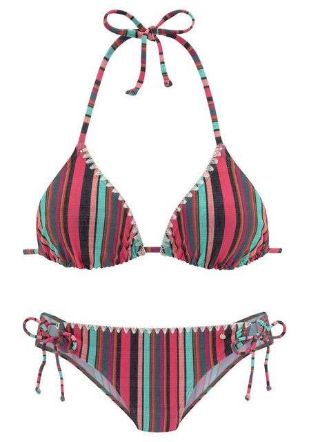 s.Oliver Triangel-Bikini mit sommerlichem Streifendesign