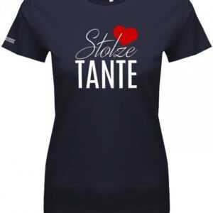 stolze Tante Herz - Patentante Damen T-Shirt