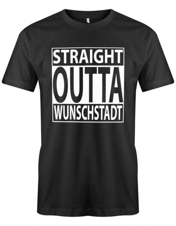 straight Outta - Deine Wunschstadt Herren T-Shirt