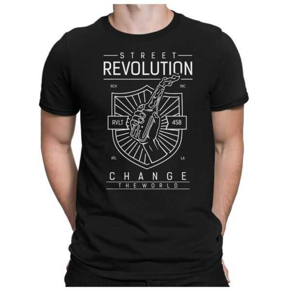 street Revolution - Herren Fun T-Shirt Bedruckt Small Bis 4xl Papayana