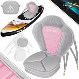 ® Kajak-Sitz Premium für SUP Board Stand Up Paddle Surfboard Sitz - Inkl. Mit Tasche - SUP Paddling Paddelboards Gepolsterte Sitz 32x38cm,
