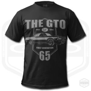 1965 Gto Tribute Herren T-Shirt Schwarz | American Muscle Car Fan Art Geschenkidee S-6xl Hergestellt in Usa