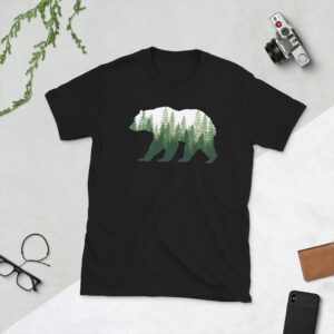 Bear Shirt Nature T-Shirt, Grizzlybär Grizzlies Raubtier Bären Waldtiere T-Shirt. Tolles Design Für Alle Die Natur Und Lieben