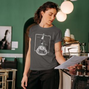 Bio T-Shirt Für Damen Und Herren Lustiges Kaffee Design