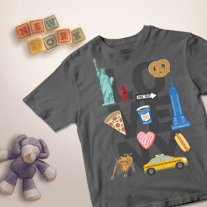 Diy Kit - Create Your Own T-Shirt/Loveny New York City Graphics Bügelbild Custom Baby, Kleinkind & Kinder Souvenir