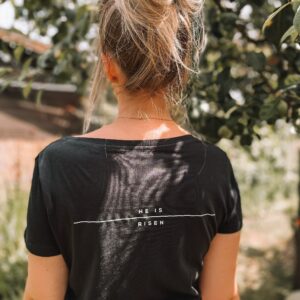 He Is Risen | Women Christliches T-Shirt Glaube Jesus Blvn Modelabel Bio Fairtrade