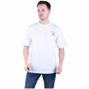 Herren T-Shirt Basic Long Tee Designer Shirt Tee Sommer Oversize TS-5004 L Weiß
