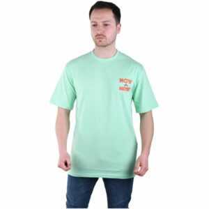 Herren T-Shirt Basic Long Tee Designer Shirt Tee Sommer Oversize TS-5004 M Grün