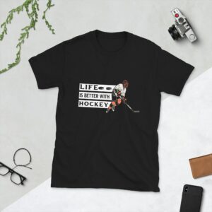 Hockey Shirt Design. Hockey T-Shirt With Saying T-Shirt. Schönes Vintage Design Für Alle Oder Icehockey Spieler