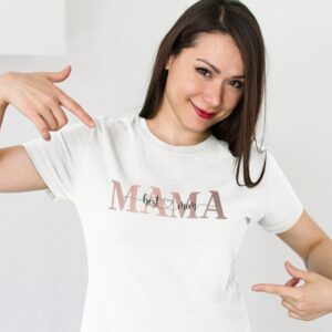 Mama Muttertag T-Shirt. Rosegold Muttertagsgeschenk Für Mama, Geschenk Die Beste Mom Der Welt