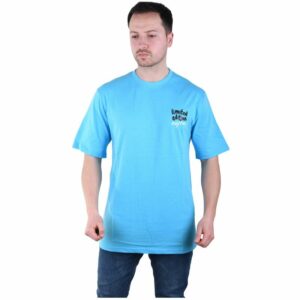 Oversize Herren T-Shirt Basic Long Tee Designer Shirt Basic Tee Sommer TS-5001 XL Blau