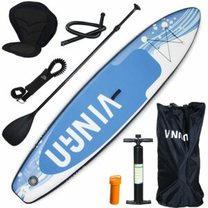 SUP Board,Surfboard Aufblasbar Stand Up paddle 320cm, Rucksack - Paddling Board Blau und weiß Mit Sitz - Randaco