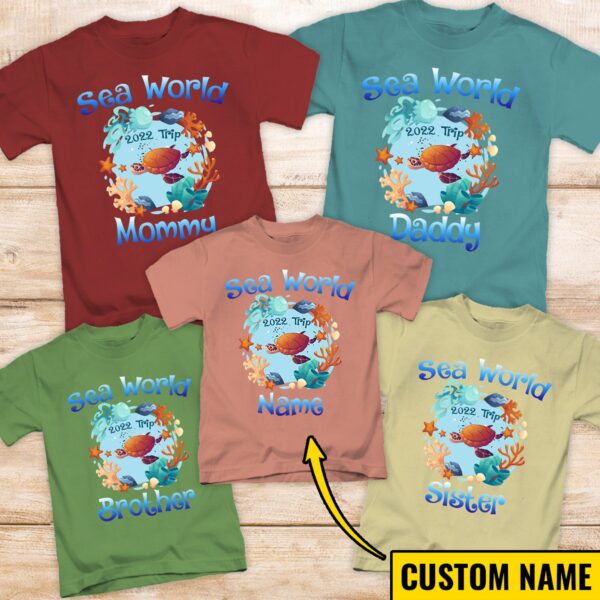 Sea World Family Shirt, Urlaub T-Shirt, Adventure 2022 Shirts, Passendes Urlaubsshirt, Reisehemden, Sommer Shirts