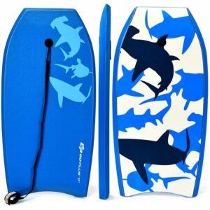 Surfboard, Sup-Board Bodyboard, Schwimmbrett Schwimmboard, Surfbrett Kinder,104x52x6cm - Costway
