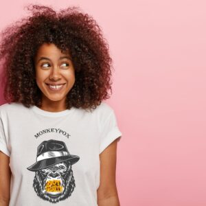 T-Shirt Monkeypox Pet Styled T-Shirt Crazy , Geschenk Und Für Jeden Tag Outfit