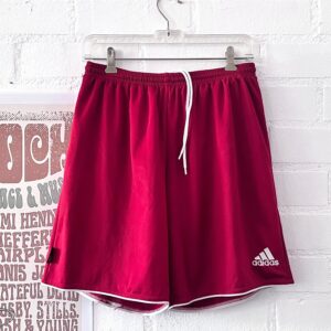 Vintage Adidas Shorts Rot Weiß/Badeshorts Sporthose 90S Hose Kurz Unisex 2362217