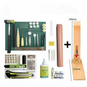 Lederhandwerkswerkzeuge DIY-Ledernähwerkzeuge - Anfängerkombination A+