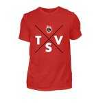 TSV Kupferzell Basic T Shirt Herren Cross Rot