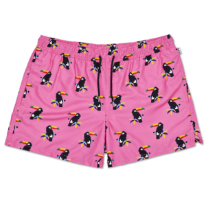 Toucan Badeshorts, Pink | Happy Socks