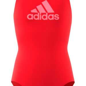 adidas Badeanzug, Logo-Print, für Mädchen, rot, 128