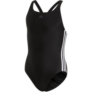adidas Fit Suite 3-Streifen Badeanzug Mädchen schwarz/weiß 98