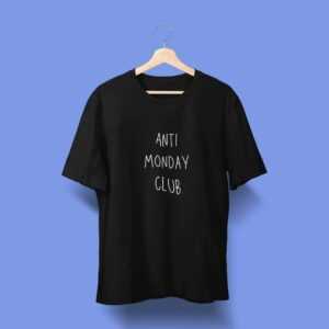 Anti Monday Club - T-Shirt Unisex, Oversized Tshirt Aus 100% Bio-Baumwolle | Teha