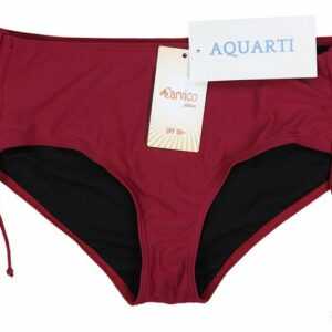 Aquarti Bikini-Hose "Aquarti Damen Bikinihose mit Raffung und Schnüren"