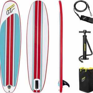 BESTWAY SUP-Board "65336 Hydro-Force™ SUP Surfboard-Set "Compact Surf 8"", (Komplett Set), inkl. Handpumpe, Transportrucksack, Surf-Leash, Reparatur-Set