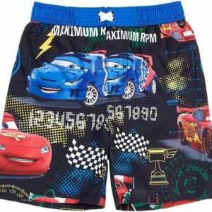 Cars Badeshorts "Kinder Badeshorts Cars Lightning MCQueen schwarz - blau Gr. 98 104 110 116 128 entspricht Jungen + Mädchen 3 4 5 6 8 Jahre"