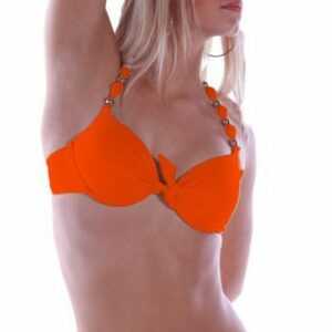 Charis Moda Bandeau-Bikini ""Annabella" Neckholder Bikini Set mit trendigen Applikationen"