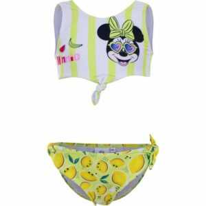 Disney Minnie Mouse Bustier-Bikini "Minnie Maus Mädchen Kinder Badeanzug" Gr. 98 bis 128, Rosa oder Geld