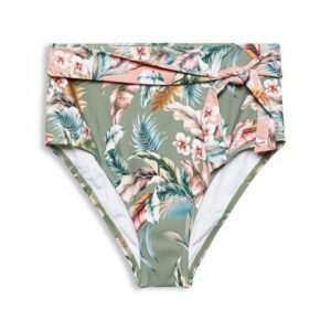 Esprit Bikini-Hose "Recycelt: Highwaist-Bikini-Slip mit Print"