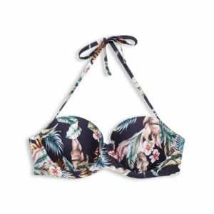 Esprit Bügel-Bikini-Top "Recycelt: Bügel-Top mit floralem Print"