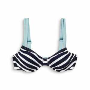Esprit Bügel-Bikini-Top "Recycelt: Bügel-Top mit maritimen Streifen"