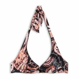 Esprit Bügel-Bikini-Top "Recycelt: Neckholder-Top mit Paisley-Print"