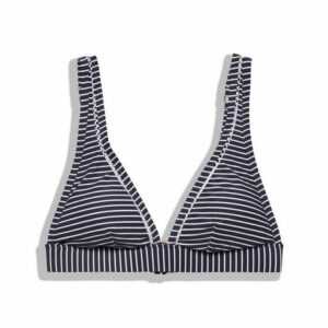 Esprit Triangel-Bikini-Top "Recycelt: Wattiertes Top mit Streifen"
